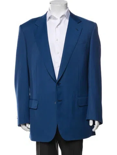 Pre-owned Maus & Hoffman Virgin Wool Two-piece Blazer In Blue