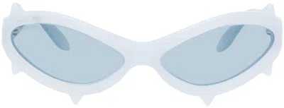 Maustein Blue Spike Sunglasses In White