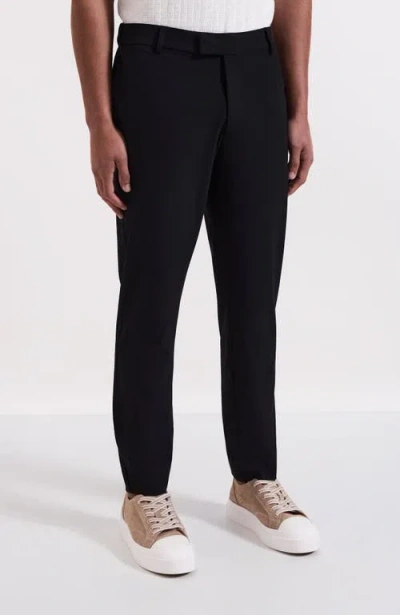 Mauvais Aster Tailored Stretch Slim Leg Trousers In Black
