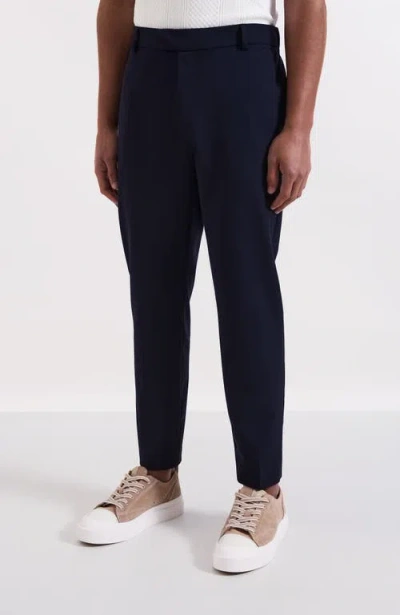 Mauvais Aster Tailored Stretch Slim Leg Trousers In Blue