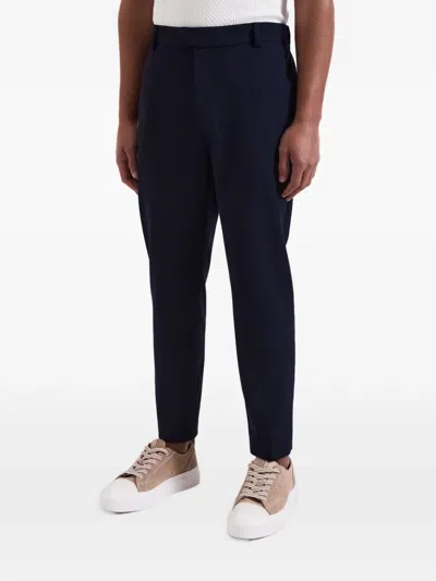 Mauvais Belt-loops Tapered Trousers In Blue