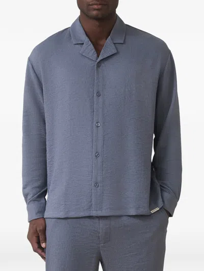 Mauvais Fiorano Long-sleeve Shirt In Blue