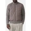 Mauvais Lamarck Quilted Knit-sleeve Jacket In Multi
