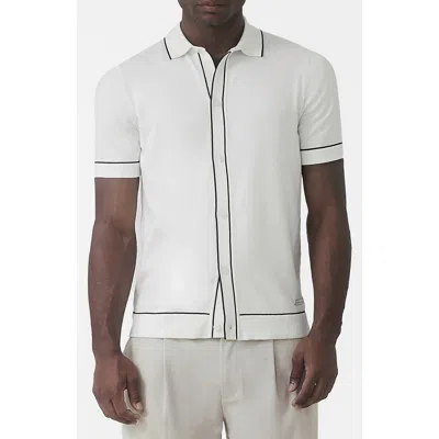 Mauvais Luciano Slim Knit Shirt In White