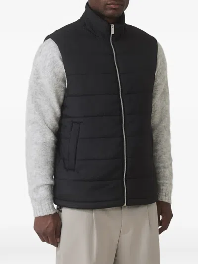 Mauvais Quilted Zip-fastening Gilet In Black
