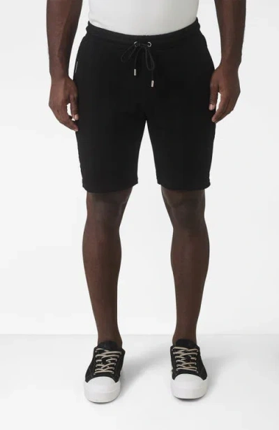 Mauvais Tanami Textured Stretch Slim Shorts In Black