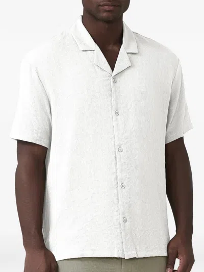 Mauvais Textured Short-sleeve Shirt In White
