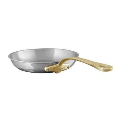 Mauviel 1830 M'cook B Frying Pan With Brass Handles, 10.2-in In Silver