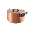 Mauviel M'150 Ci 6.4 Quart Stewpan With Lid, Cast Iron Handle, 9.4-inch