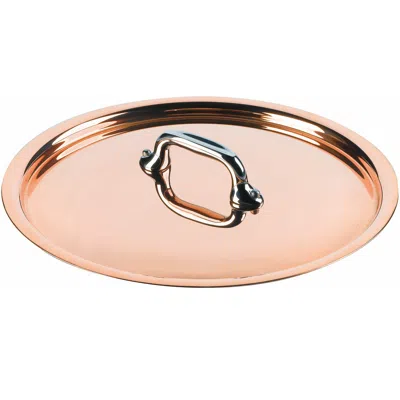 Mauviel M150s 28cm / 11 Inch Lid, Cast Stainless Steel Handle In Pink