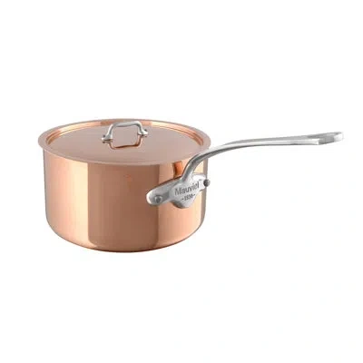 Mauviel M'3 S Copper Sauce Pan With Lid, Cast Stainless Steel Handle, 3.4-qt