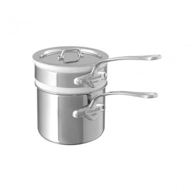 Mauviel M'cook 0.9 Quart Bain Marie With Lid, 4.7 Inch In Silver