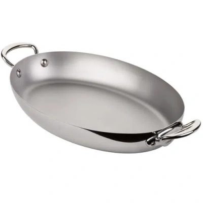 Mauviel M'cook 11.8 Inch Magnetic Oval Pan In Silver