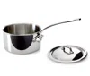 Mauviel M'cook 1.9 Qt Stainless Steel Saucepan & Lid