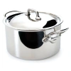 Mauviel M'cook 1.9 Qt. Stainless Steel Stewpan & Lid In Silver
