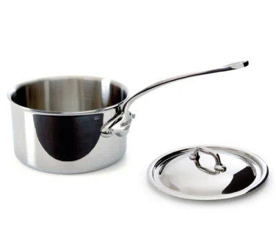 Mauviel M'cook 2.7 Qt Stainless Steel Saucepan & Lid In Silver