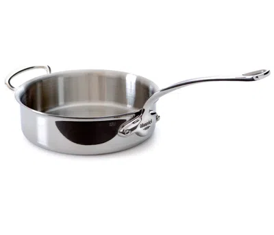 Mauviel M'cook 3.2 Qt. Stainless Steel Saute Pan With Helper Handle In Metallic