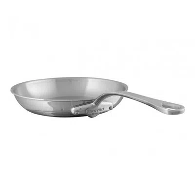 Mauviel M'cook 5-ply Frying Pan With Cast Stainless Steel Handle, 10.2-in In Silver