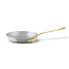 Mauviel M'cook B 5-ply Frying Pan With Brass Handles, 7.9-inch In Silver