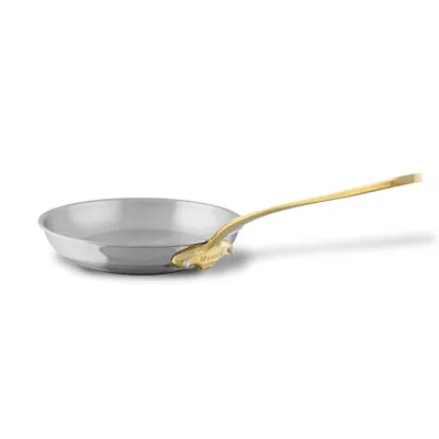 Mauviel M'cook B 5-ply Frying Pan With Brass Handles, 7.9-inch In Silver