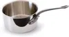 Mauviel M'cook Ci 2.6 Quart Stainless Steel Covered Saucepan W/cast Iron Handle, 7 Inch