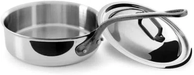 Mauviel M'cook Ci Stainless Steel Saute Pan With Lid, 7.8 Inch In Silver