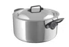 Mauviel M'cook Ci Stainless Steel Stewpan With Lid, 9.4 Inch