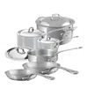 Mauviel M'cook Stainless Steel 10 Piece Cookware Set