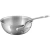 Mauviel M'cook Stainless Steel Curved Splayed Saute Pan, 11 Inch In Silver