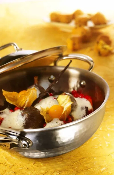 Mauviel M'elite Curved Saute Pan In Silver