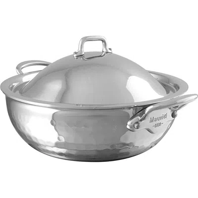 Mauviel M'elite Curved Saute Pan In Silver