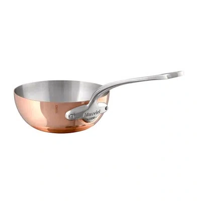Mauviel M'heritage 150 S Copper Curved Splayed Saute Pan With Cast Stainless Steel Handle, 2.1-qt