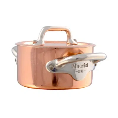 Mauviel M'minis Stewpan With Lid In Copper,stainless Steel