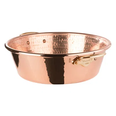 Mauviel M'passion 17.4 Qt. Hammered Jam Pan, Bronze Handle In Metallic
