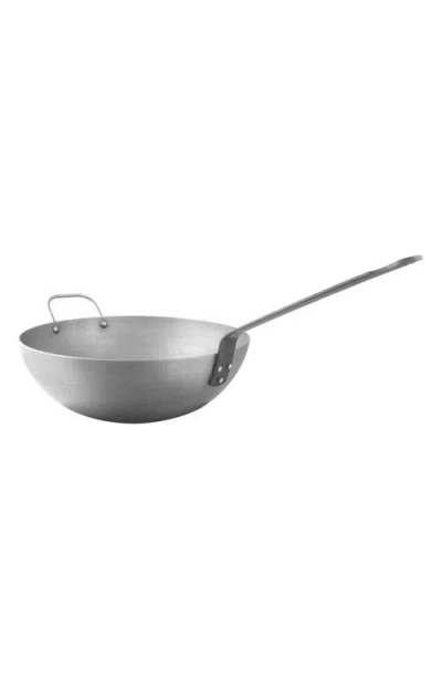Mauviel M'steel Carbon Steel Wok In Silver