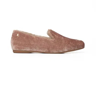 Mave & Chez Women's Audrey Velvet Loafer In Champagne In White
