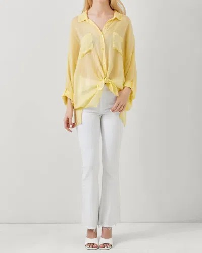 Maven West Butter Cup Tie Top In Yellow In Multi