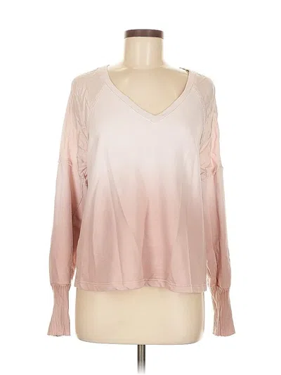 Pre-owned Maven West Long Sleeve Blouse In Pink