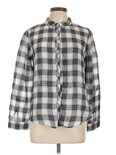 Pre-owned Maven West Long Sleeve Button Down Shirt In Gray