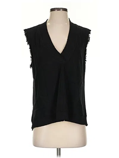 Pre-owned Maven West Sleeveless Blouse In Black