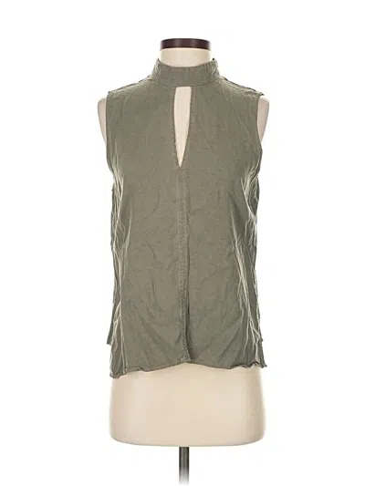 Pre-owned Maven West Sleeveless Blouse In Green