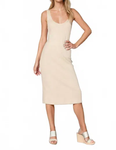 Maven West Sleeveless Bodycon Dress In Sand In Neutral