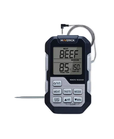 Maverick Barbeque Thermometer And Timer Single Probe In Black