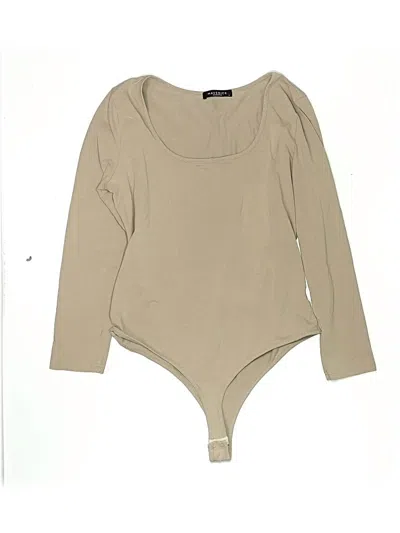 Pre-owned Maverick Bodysuit In Tan