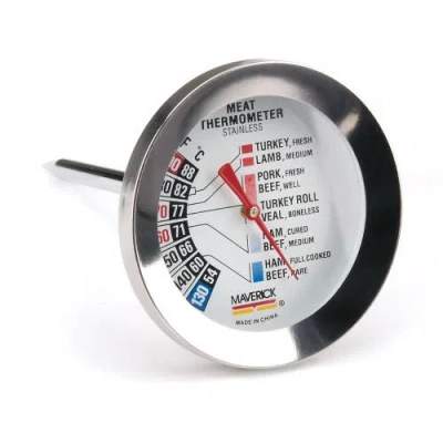 Maverick Large Dial Meat Thermometer In Silver