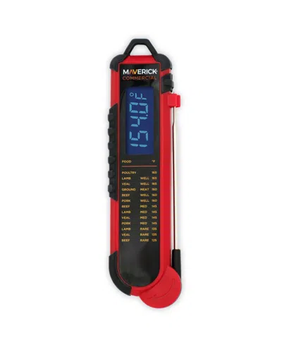 Maverick Pro-temp Professional Thermocouple Thermometer In Red