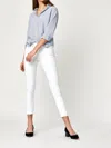 Mavi Adriana Ankle Jeans In White Tribeca In White
