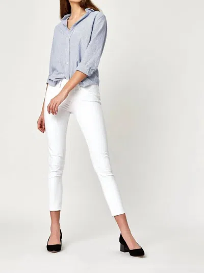 Mavi Adriana Ankle Jeans In White Tribeca
