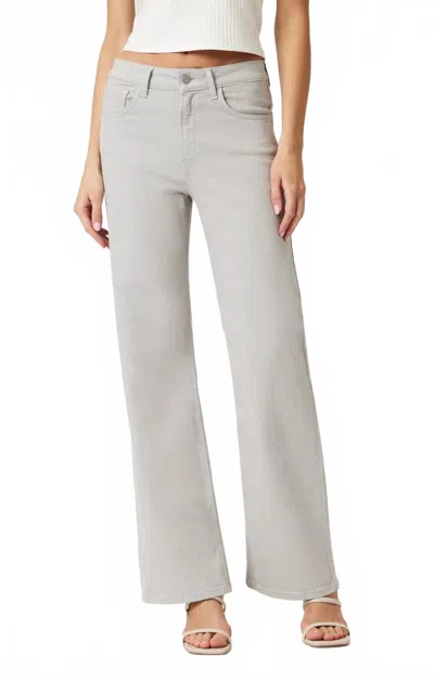 Mavi Alena High Rise Straight Leg Jeans In Mirage Gray Flex Blue