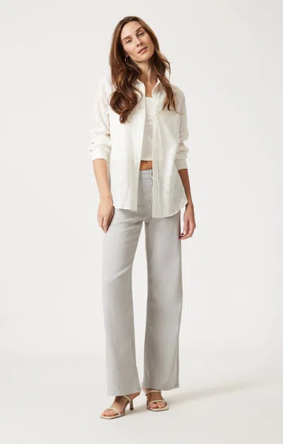 Mavi Alena Wide Leg In Mirage Gray Flex Blue In Grey